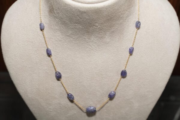 Lapis Rice Pearl Necklace, Handmade Necklace, Lapis necklace, Luxury lapis jewelry, Lapis Gemstone Necklace, Gift for her, Silver Necklace