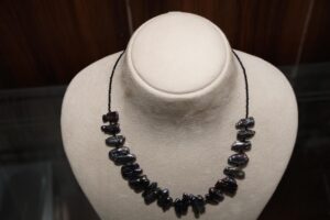 Peacock Barupearl Necklace, Black Spinel Necklace, Handmade Necklace, Pearl Necklace, Unique Necklace, Gold Plated Necklace, Teeth Necklace