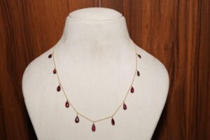 Garnet Necklace, Garnet Necklace Gold, Raw garnet Necklace, Gold Garnet Necklace, Red Garnet Necklace, Garnet Jewelry, Red Garnet, Gift her.