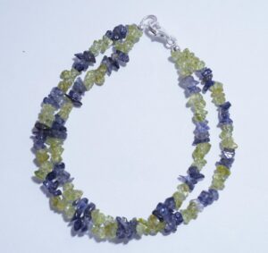 Peridot bracelet, Iolite Bracelet, Raw peridot bracelet, Peridot jewelry, Peridot birthstone, Peridot bracelets, Silver peridot, Gift her