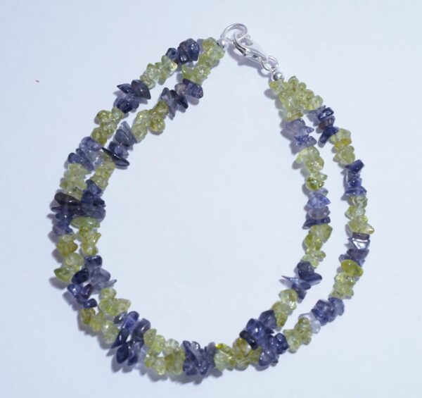 Peridot bracelet, Iolite Bracelet, Raw peridot bracelet, Peridot jewelry, Peridot birthstone, Peridot bracelets, Silver peridot, Gift her