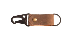 Rustic Rivet Keychain- The Rustic Rivet Keychain combines style and functionality, Genuine Leather Keychain, Vintage Leather Keychain, Gift