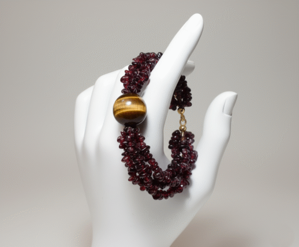 Garnet Bracelet, Tiger Eye Bracelets - Image 2