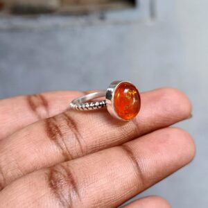 Amber Ring, Handmade silver Ring, 925 Silver Ring, Natural Amber, Beautiful Ring, Gemstone Ring, Amber Jewelry, Designer Ring, Boho Ring
