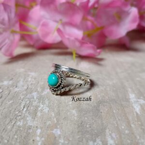 Turquoise Ring, 925 Silver Ring, Women Ring, Natural Turquoise, Gemstone Ring, Turquoise Jewelry, Handmade Ring, Dainty Ring, Boho Ring