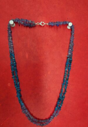 Tanzanite Necklace, Neon Apatite Necklace, Two strand Necklace, Handmade Necklace, Gemstone Necklace, Gift Necklace, Gift for Her, Gemstone
