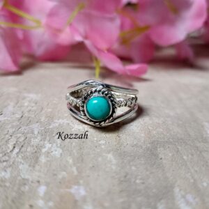 Turquoise Ring, Handmade Ring, 925 Starling Silver Ring, Gemstone Ring, Dainty Ring Natural Turquoise | Mothers Day Gift