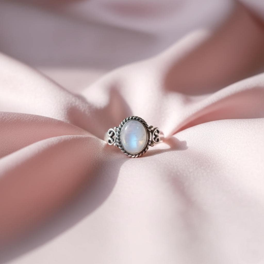 Moonstone Ring, Handmade Ring, 925 Silver Ring, Gemstone Ring, Natural Moonstone, Dainty Ring, Moonstone Jewelry, Statement Ring,Best Seller